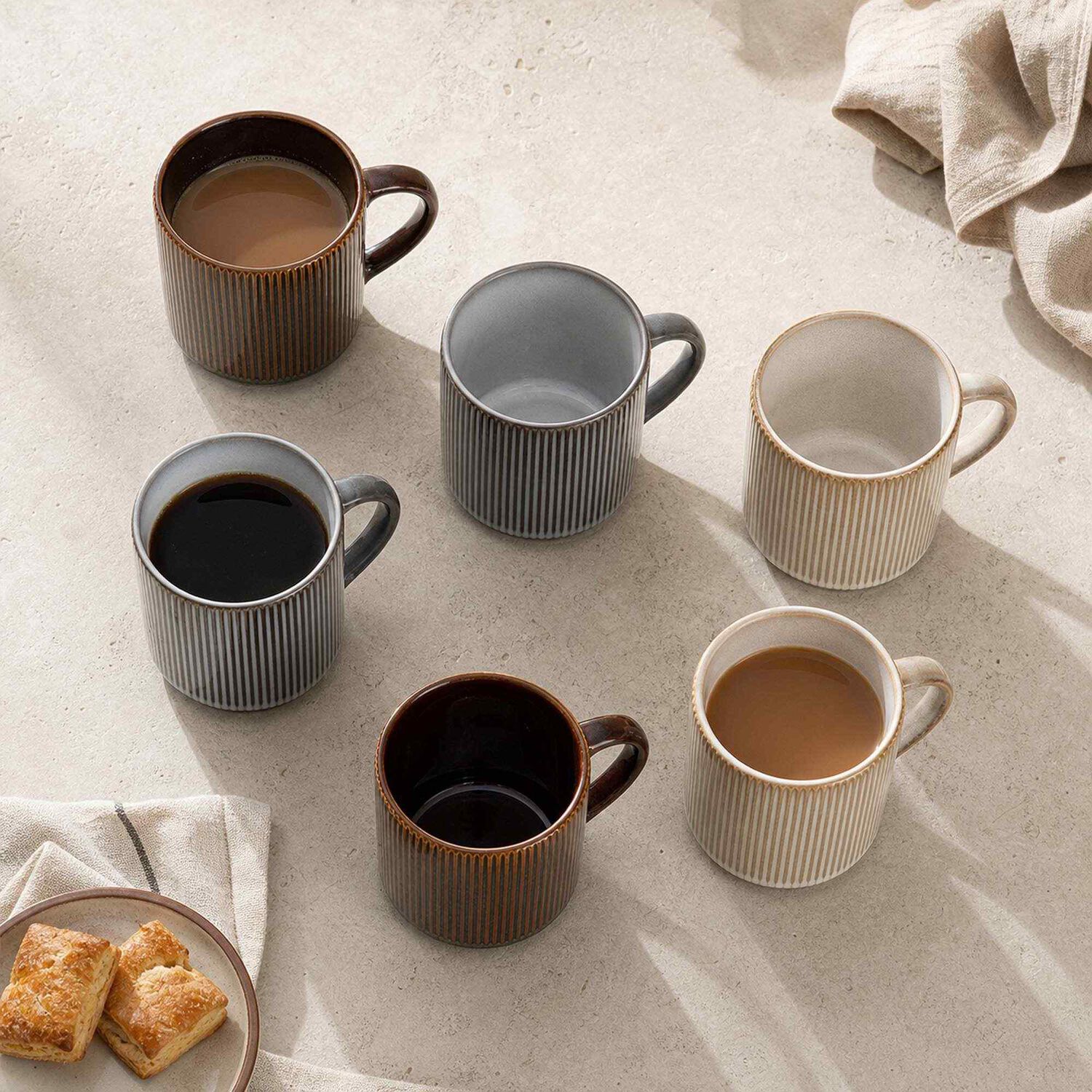 Set 6 Tazas Mug Cer&aacute;mica Vik 350 Ml - Surtido 3 Modelos image number 3.0