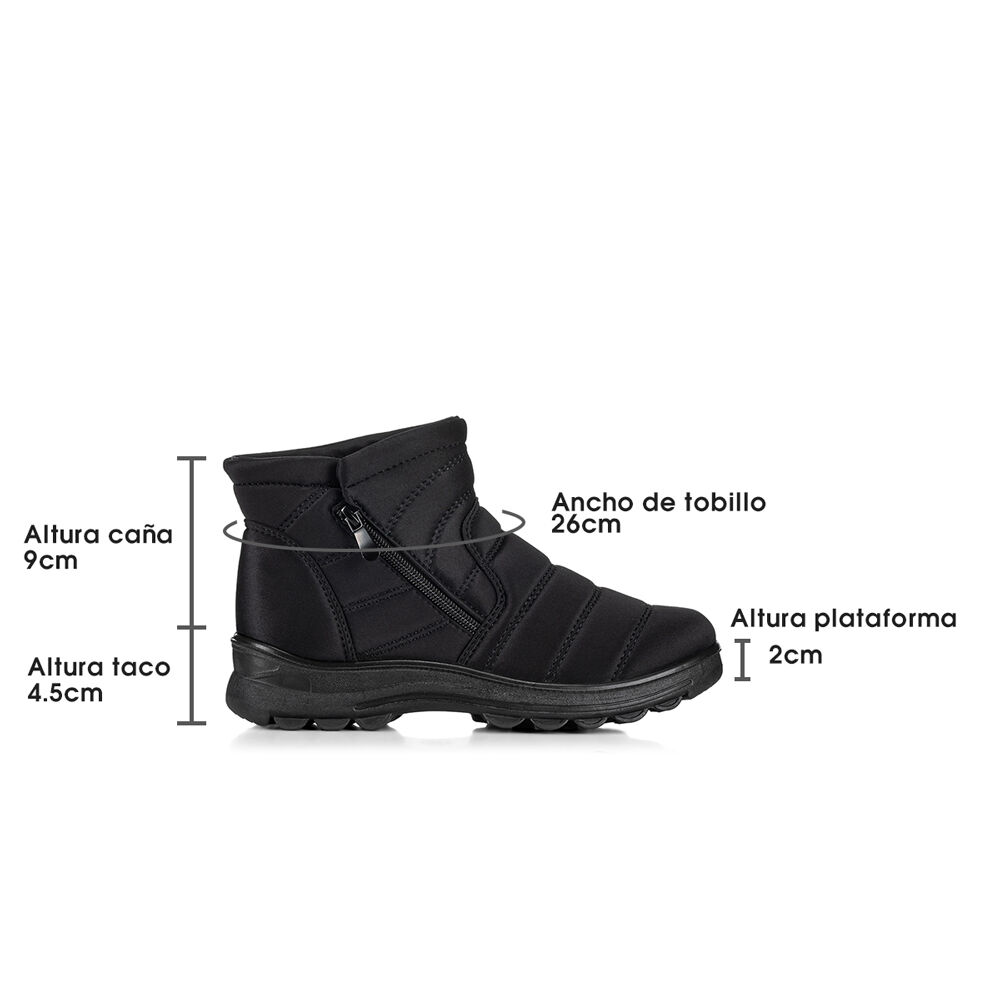 Botin Negro Casual Mujer Weide Tfa191 image number 7.0