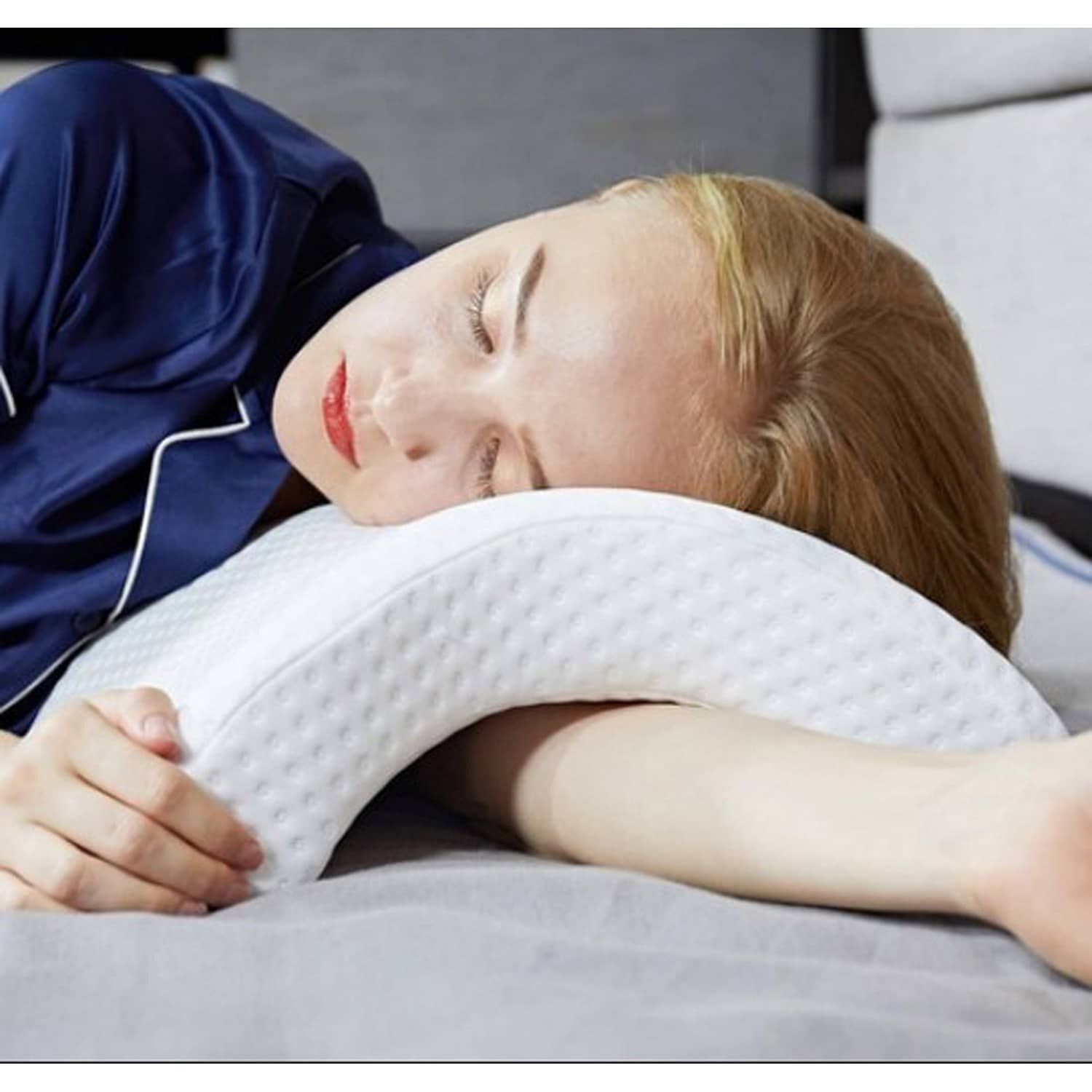 Pack 2 Almohadas Cervical Memoria Blanca image number 2.0