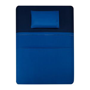 Juego De Sábanas Azhome Bicolor / 1.5 Plazas