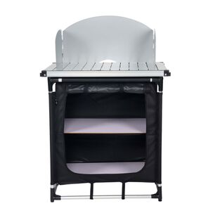 Mesa De Cocina Plegable Camping Negra