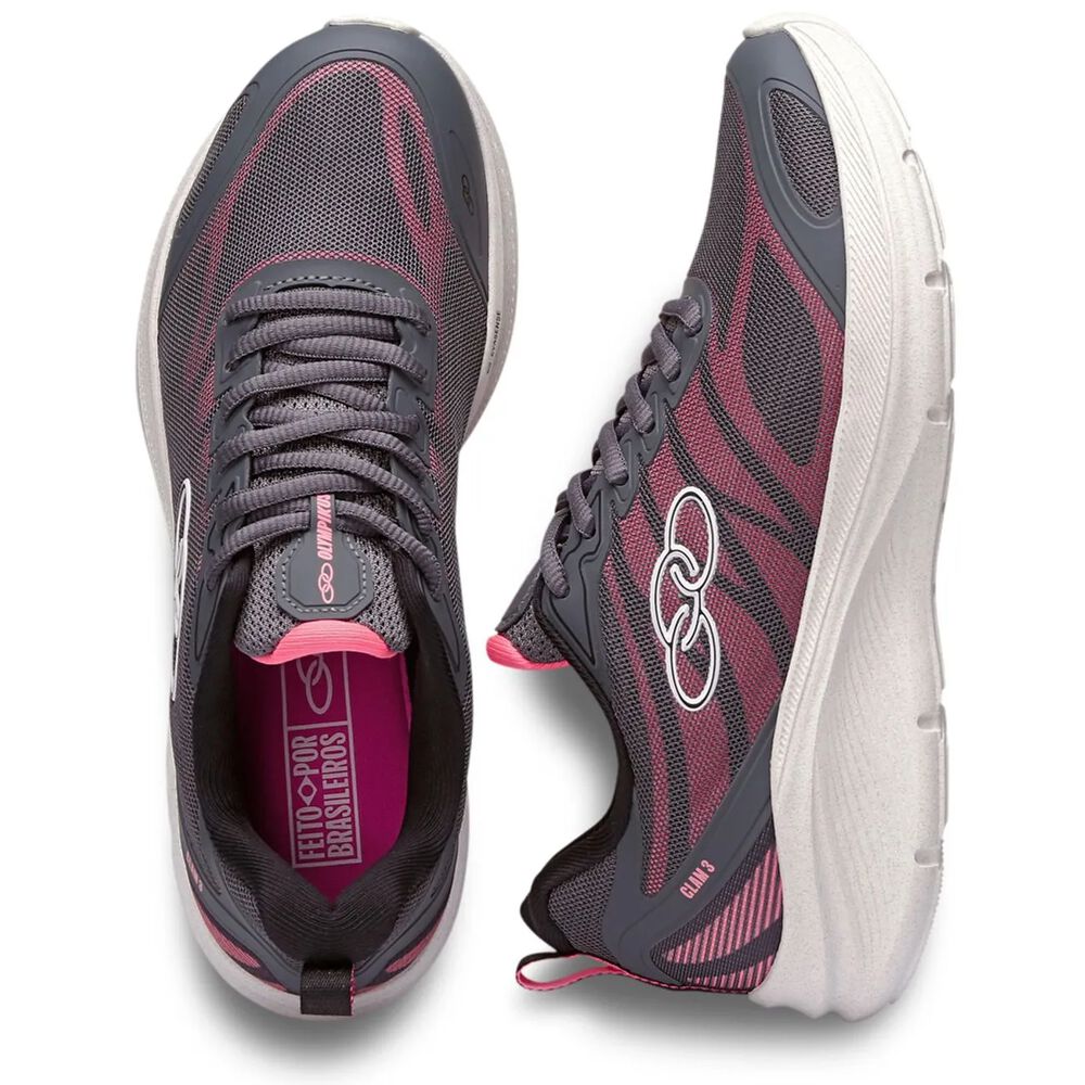 Zapatilla Mujer Glam 3 Gris Olympikus image number 3.0