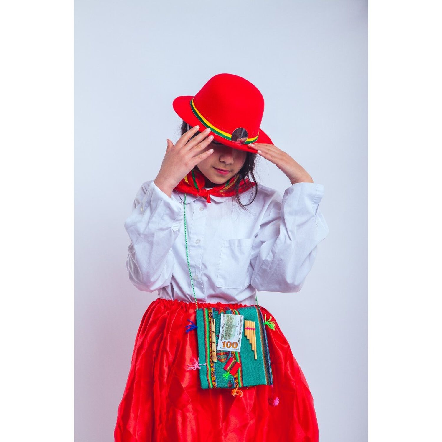Traje Trote Nortino Completo Para Ni&ntilde;a Y Ni&ntilde;o Carnavalito image number 8.0