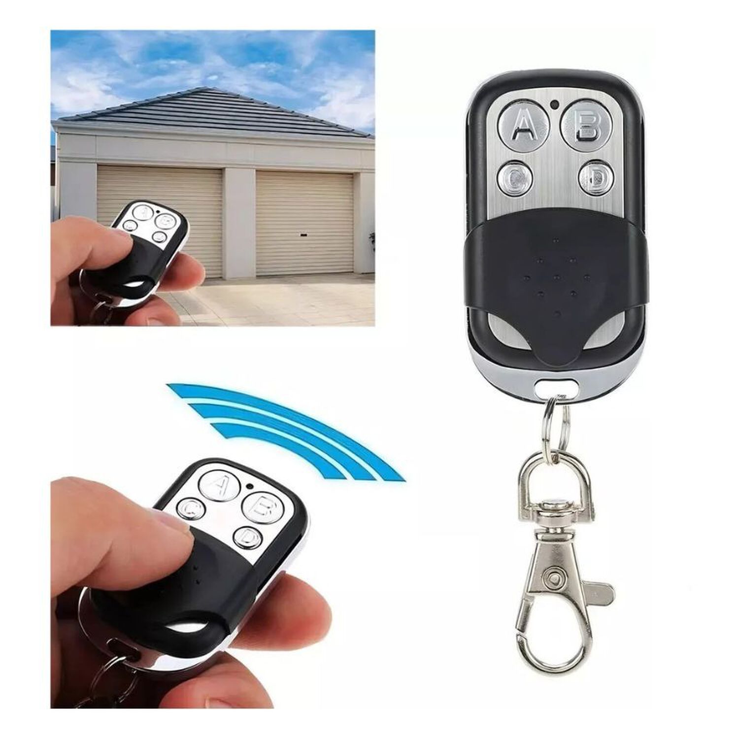 Control Remoto Porton Universal Clonador Duplicador 433mhz 4 Botones image number 4.0