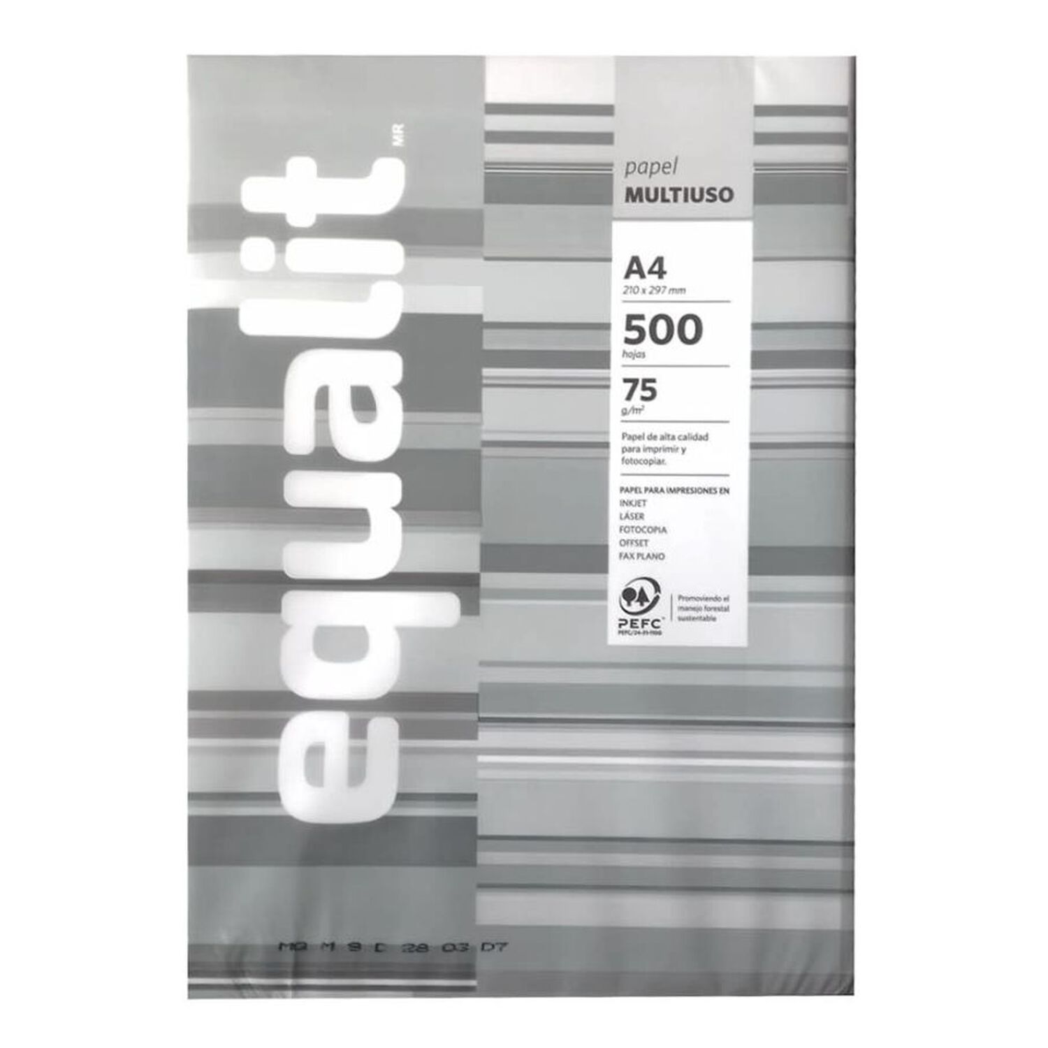 Resma Papel Fotocopia Carta 75gr. Equalit image number 0.0