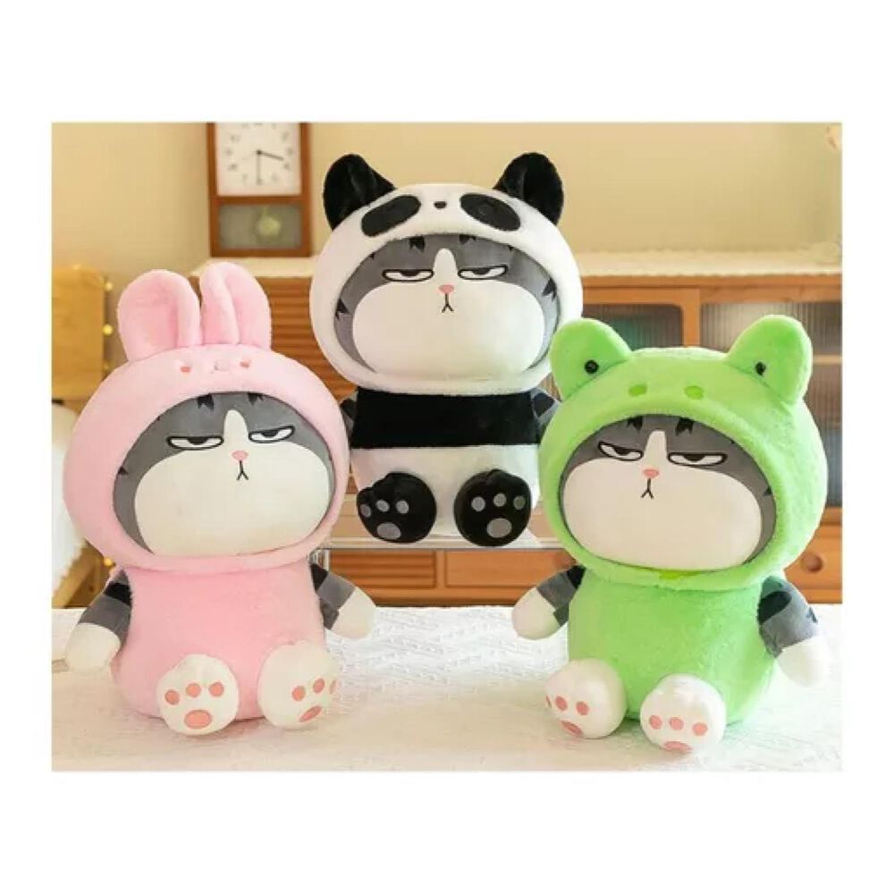 Juguete Peluche Gato Emperador Disfraz Rana Kawaii 40cm Infantil image number 2.0