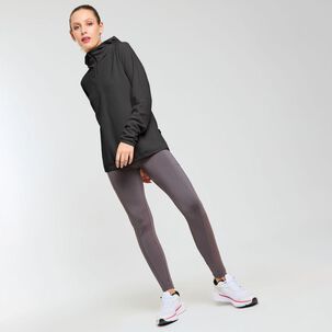 Polerón Deportivo Waffle Cuello Alto Con Capucha Mujer Wetland