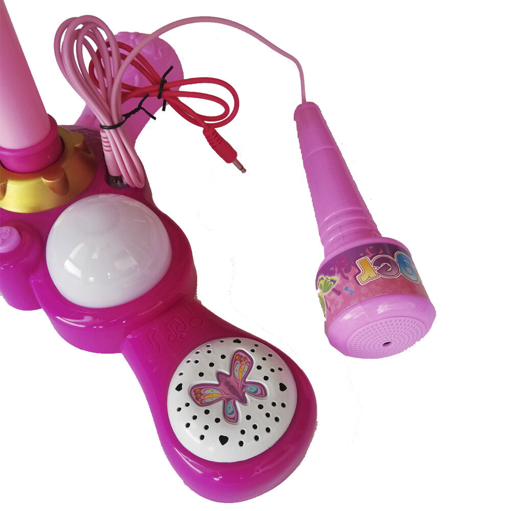 Microfono Pedestal Juguete Mp3 Luces Infantil Juguete Niños image number 1.0