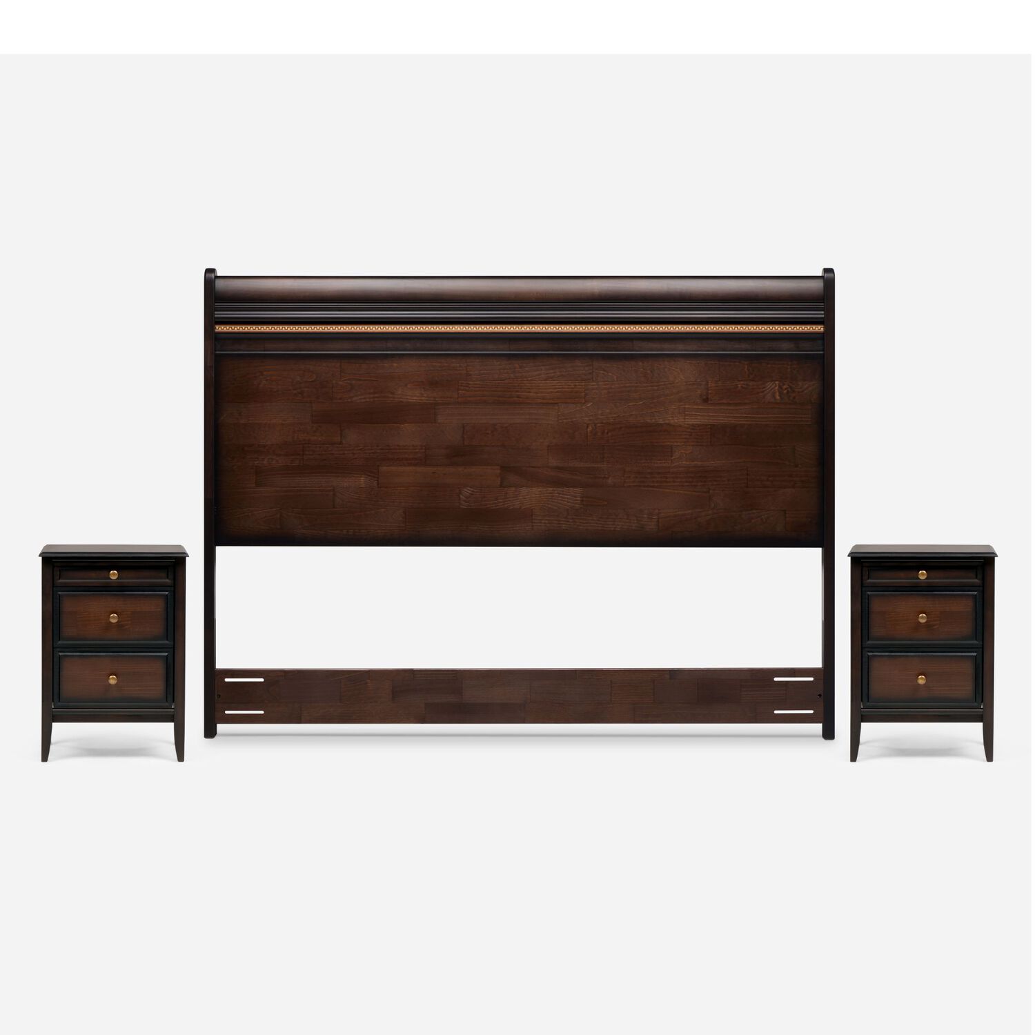 Cama Europea Rosen Art 4 / 2 Plazas / Base Dividida + Set De Maderas image number 4.0