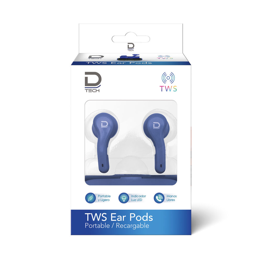 Ear Pods Tws Bluetooth 5.0 Azul image number 2.0