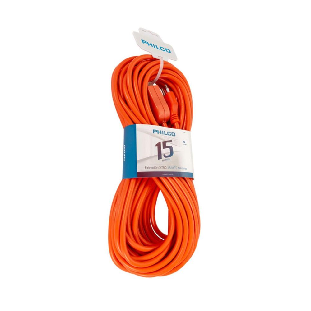 Extension Alargador 15 Mts 2500w Naranjo Xt50 image number 0.0
