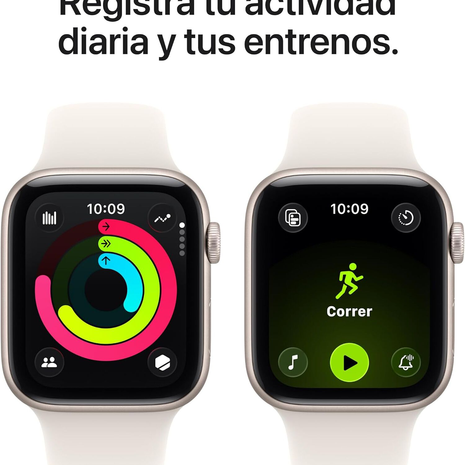 Apple Watch Se 3 Gps 44mm Sport Band Talla M/l - Color Blanco Estelar image number 1.0