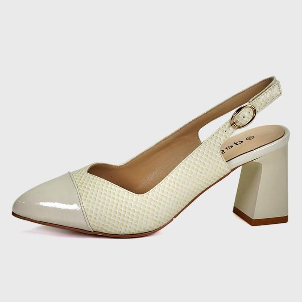 Sandalia Cuero Dalel Beige image number 1.0