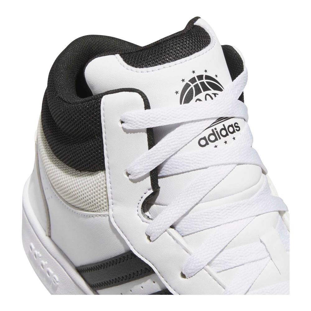 Zapatilla Basketball Unisex Adidas Hoops Mid Classic Blanco image number 6.0