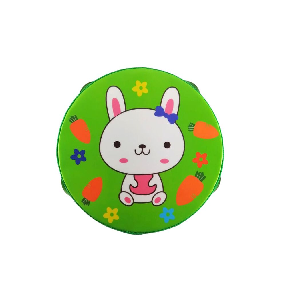 Pandero Pequeño De Madera Infantil De +3 Años De 15x15 Cm image number 0.0