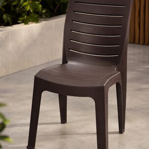 Silla Para Jardin Living Habitacion Modelo Roble Marca Reyplast