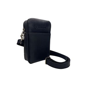 Cartera De Cuero Canela Negro