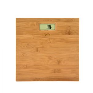 Elegante Pesa De Baño Fabricada En Bambú Natural. Marca Jata Color Beige