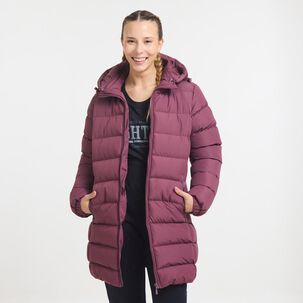 Parka Deportiva Lisa Regular Cuello Alto Con Capucha Mujer Wetland