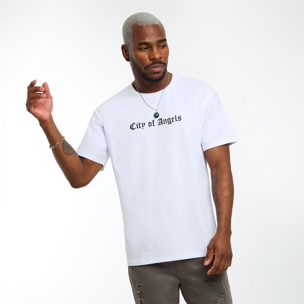 Polera Estampada Oversize Manga Corta Cuello Redondo Hombre Rolly Go image number 0.0
