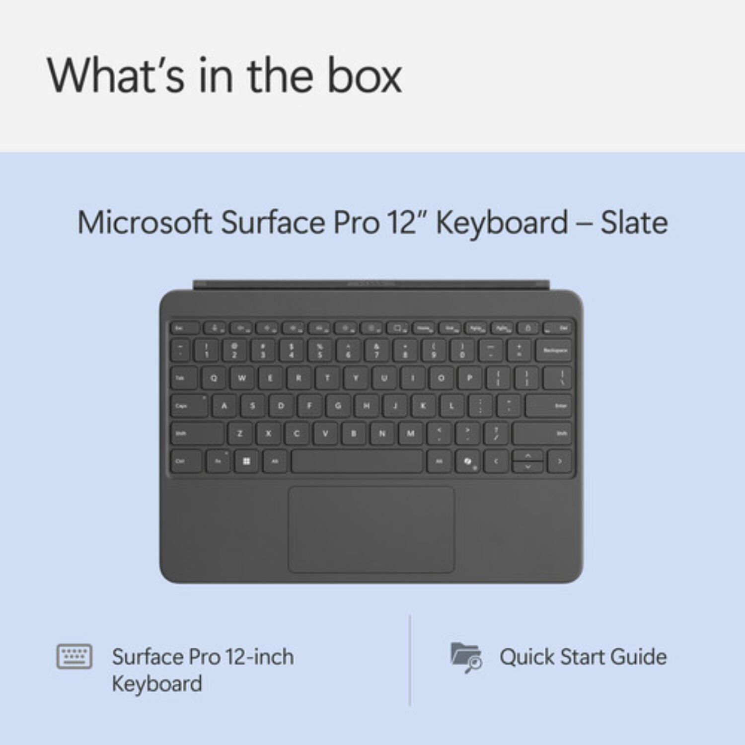 Surface Pro Cobertor Teclado Ingl&eacute;s Para Surface Pro 12" - Slate image number 7.0