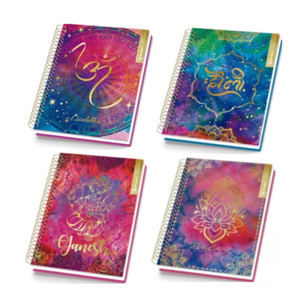 Pack 5 Cuadernos India Rhein Carta 120 Hojas Tapa Dura image number 0.0