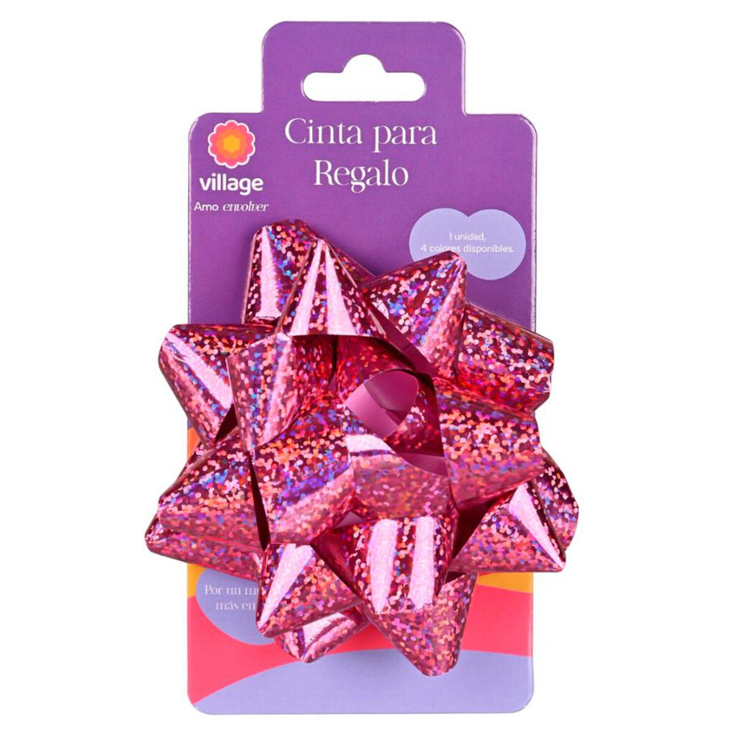 Cinta De Regalo Pompom B&aacute;sica Grande Village image number 0.0