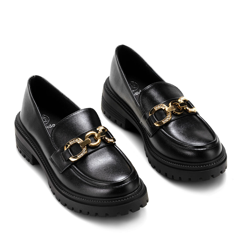 Zapato Taco Casual Eco Cuero Mujer Negro Weide Jn20 image number 4.0