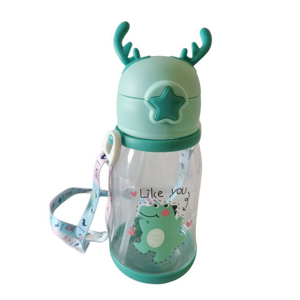 Botella Bombilla Para Agua Antiderrame Con Correa Ni&ntilde;os image number 0.0