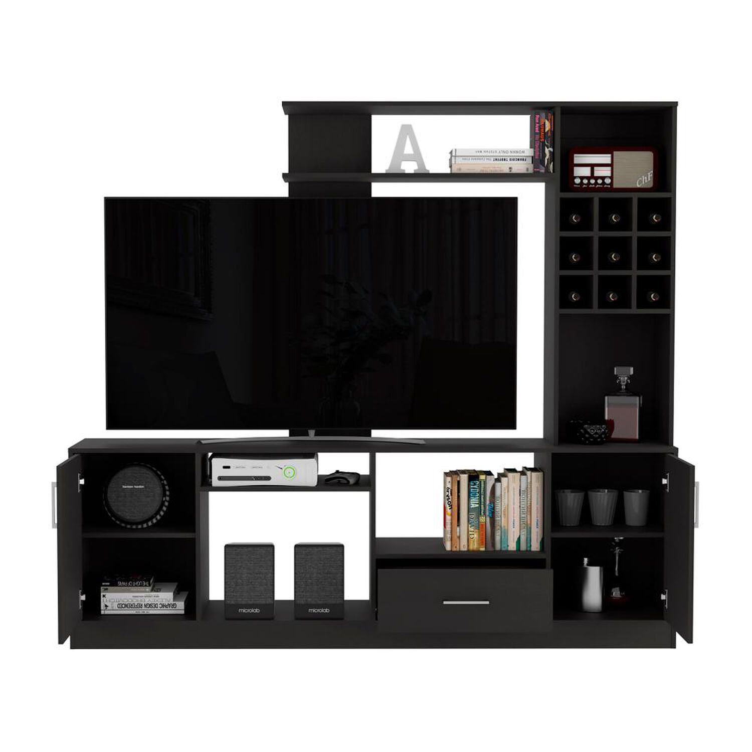 Estante Tv 60" Con Bar Kava Beijing - Rovere Tuhome image number 12.0