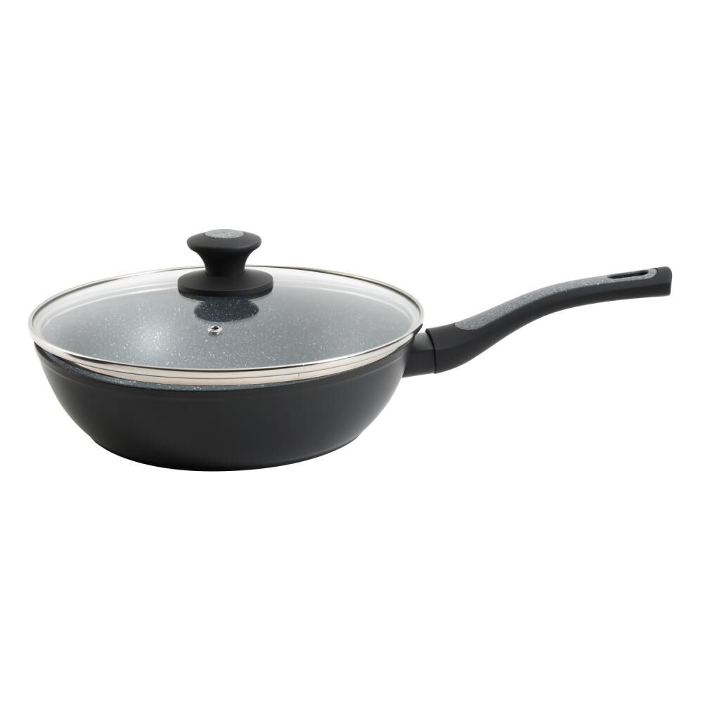 Wok Aluminio Con Tapa Bastone Oster / 24.5 Cm / 2 Piezas image number 0.0