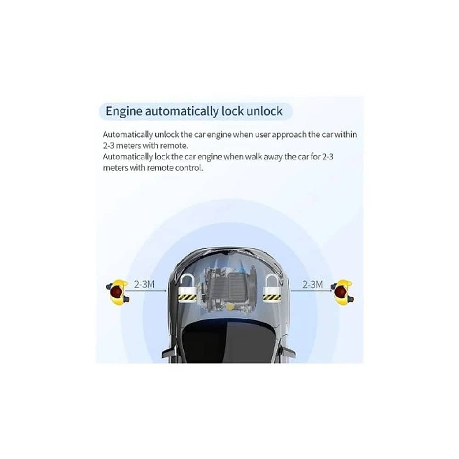 Inmovilizador Antiportonazo 2m. 2.4ghz Cortacorriente Auto Camioneta Otros image number 4.0