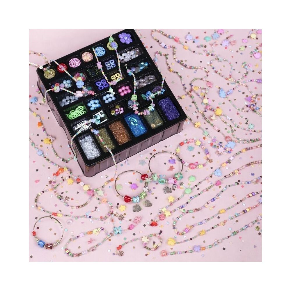 Kit Para Crear Pulseras Armar Collares Anillos Ni&ntilde;as 5000pcs image number 2.0