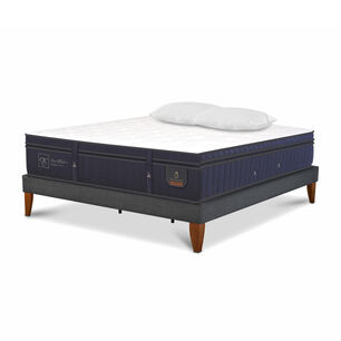 Cama Europea Cic Super Premium / King / Base Normal + Almohadas
