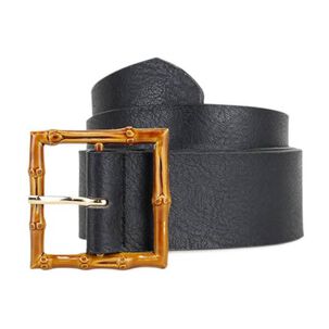 Cintur&oacute;n Mujer Taupo Negro Carven