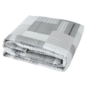 Quilt Andes Estampado Patchwork Gris