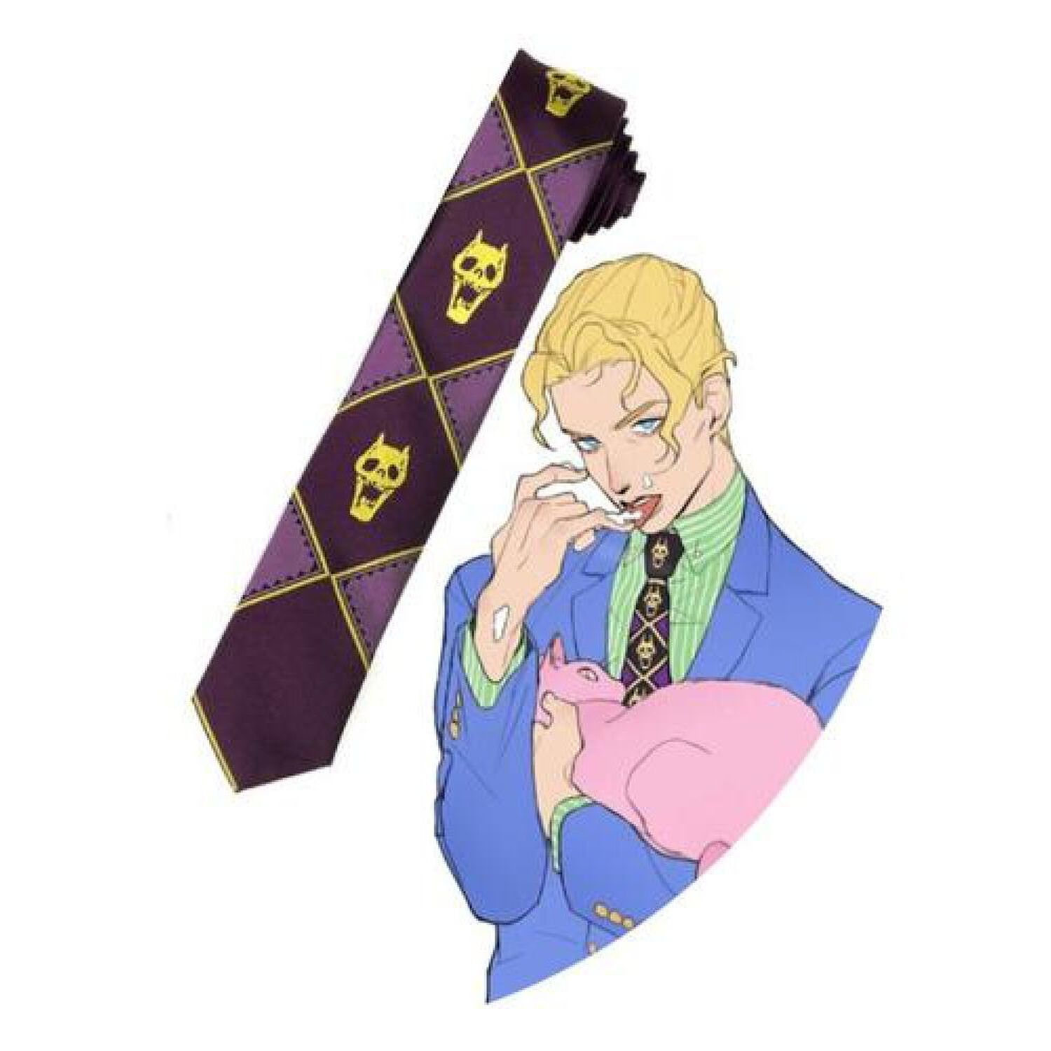Corbata Jojo's Bizarre Adventure Kira Yoshikage Killer Queen image number 0.0