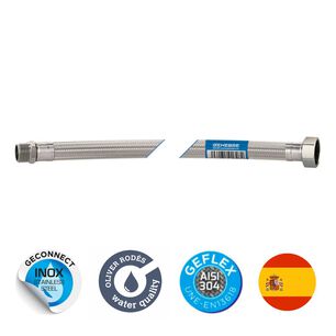 Conexi&oacute;n Flexible Geflex Dn13 1/2" 30cm Genebre