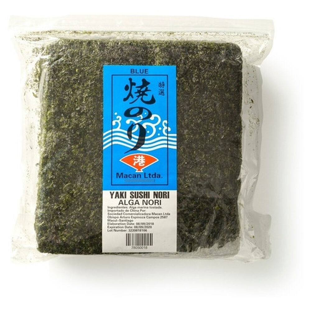 Alga Nori Blue Sushi Pack 100 Laminas | Producto Original image number 0.0