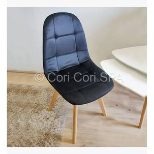 Pack 4 Sillas Capitonne Velvet Negro