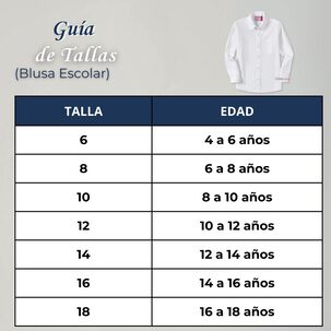 Pack 3 Blusas Escolares Camisa Blanca Manga Larga Colegio Para Ni&ntilde;as Y Juvenil