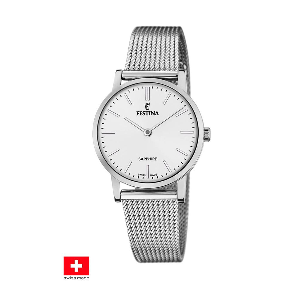 Reloj F20015/1 Festina Swiss Blanco Mujer Swiss Made image number 0.0