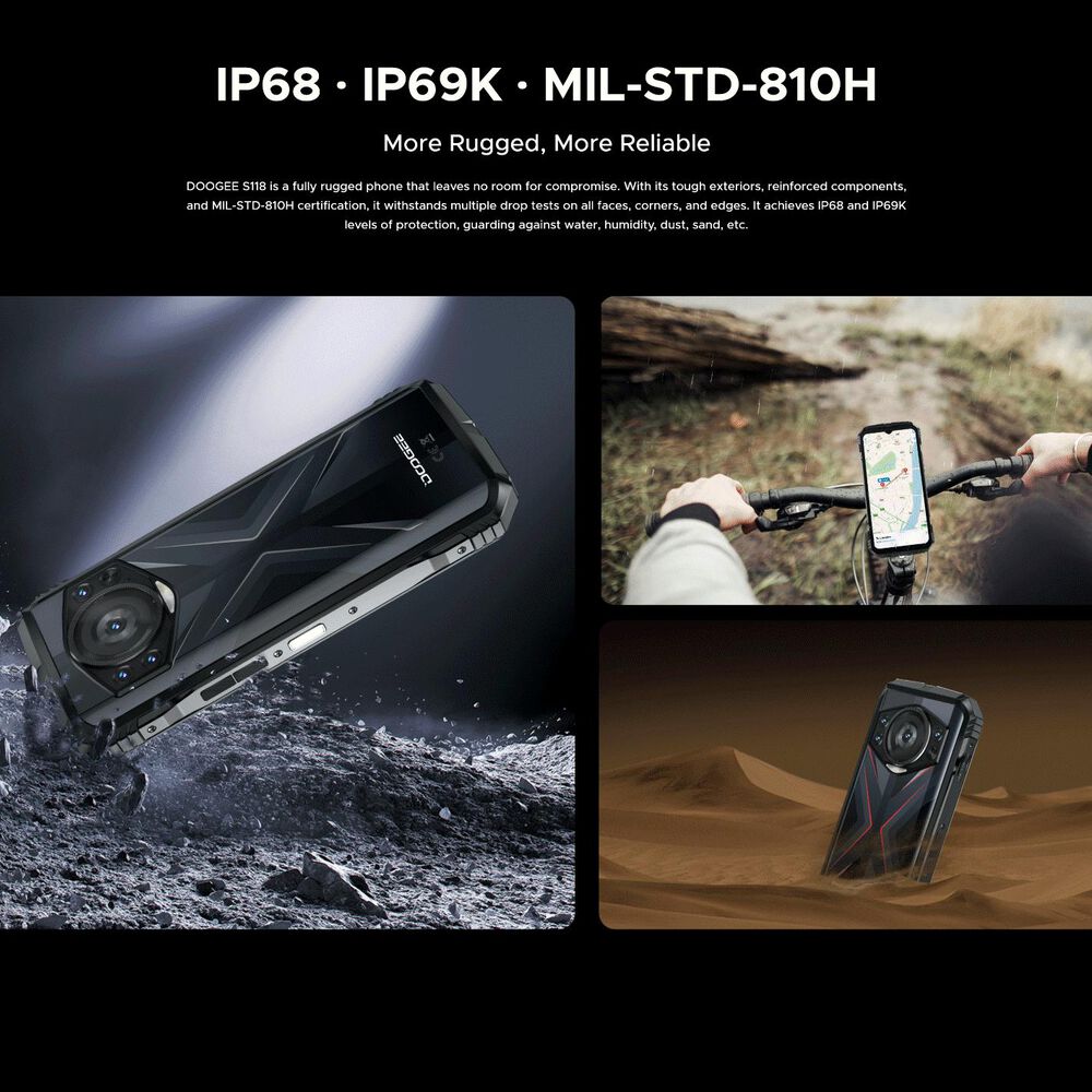 Doogee S118 - Celular Rugged Resistente Android 14, 8+512gb image number 7.0