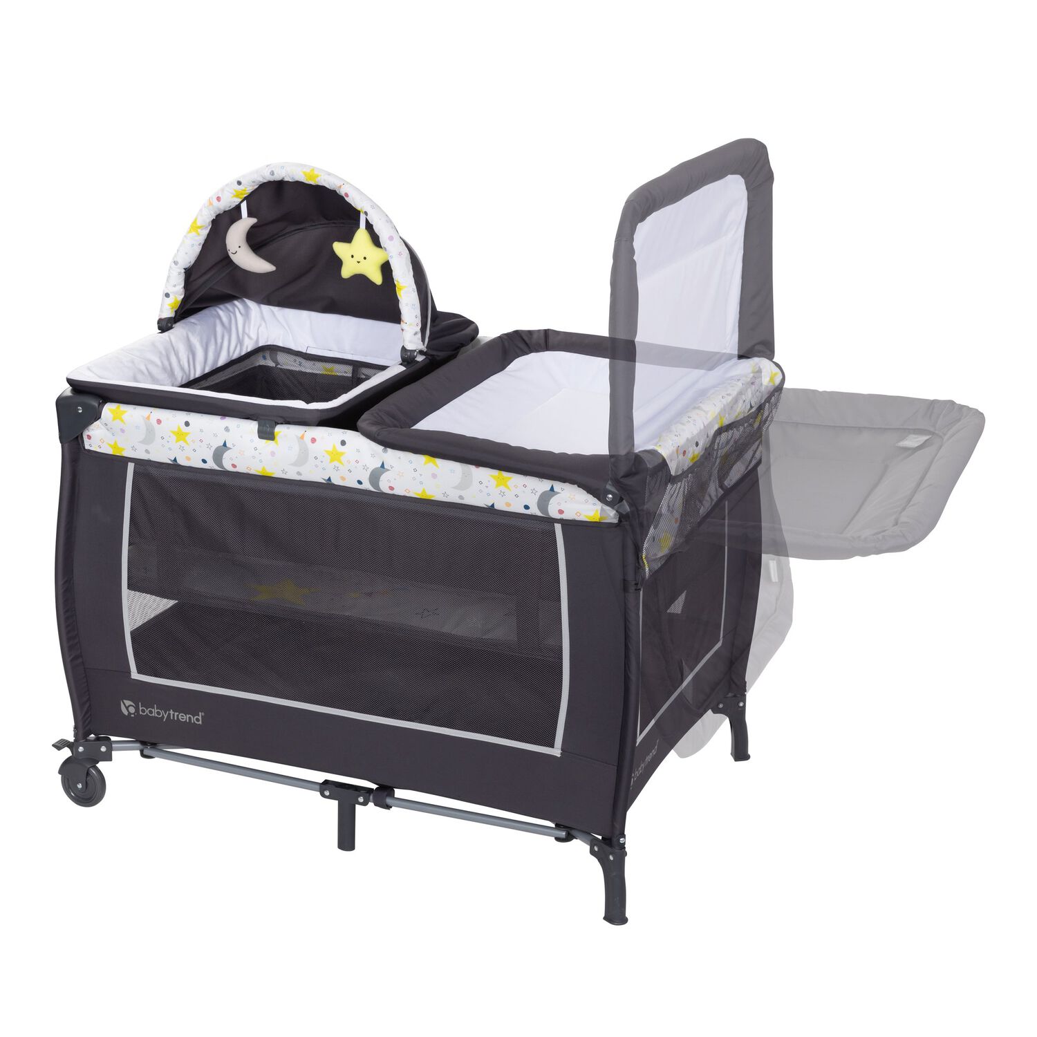 Cuna Corral Lil' Snooze Deluxe Ii Moon Con Mois&eacute;s Y Mudador image number 2.0