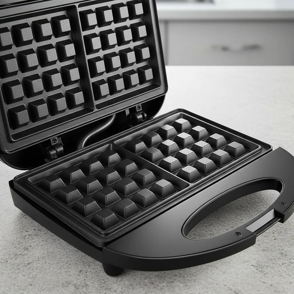 Wafflera El&eacute;ctrica Doble Antiadherente 750w Maquina Wafles image number 4.0