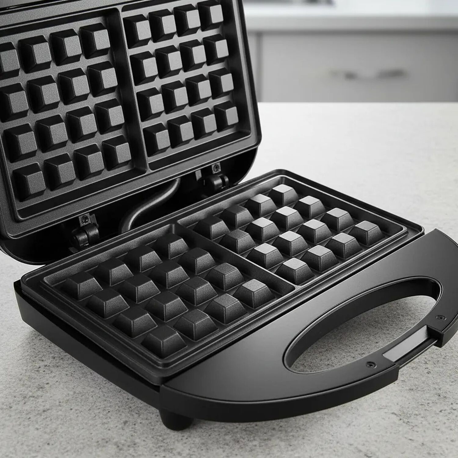 Wafflera El&eacute;ctrica Doble Antiadherente 750w Maquina Wafles image number 4.0