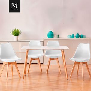 Pack 4 Sillas De Comedor Tulip Blancas