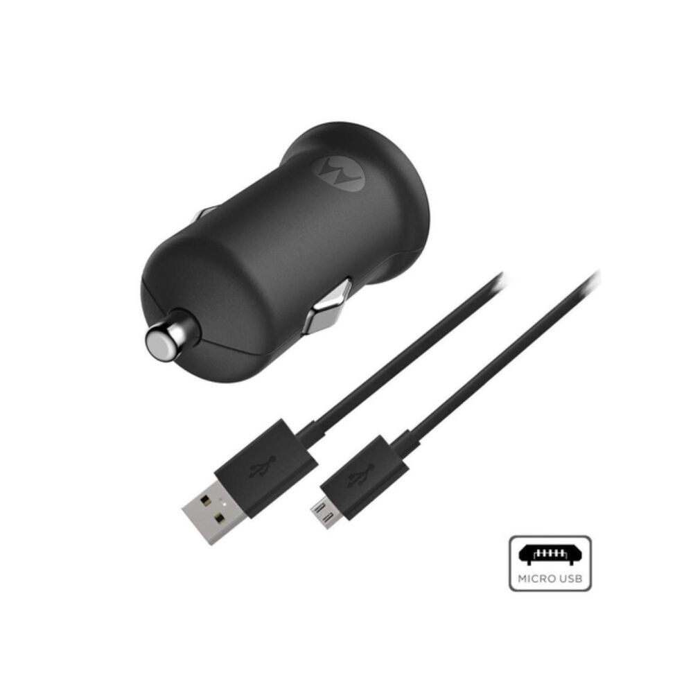 Cargador Para Automovil Carga Turbo Micro Usb Negro image number 1.0