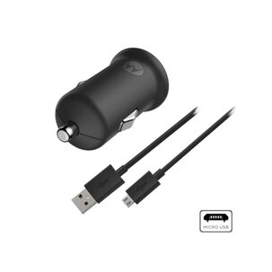 Cargador Para Automovil Carga Turbo Micro Usb Negro