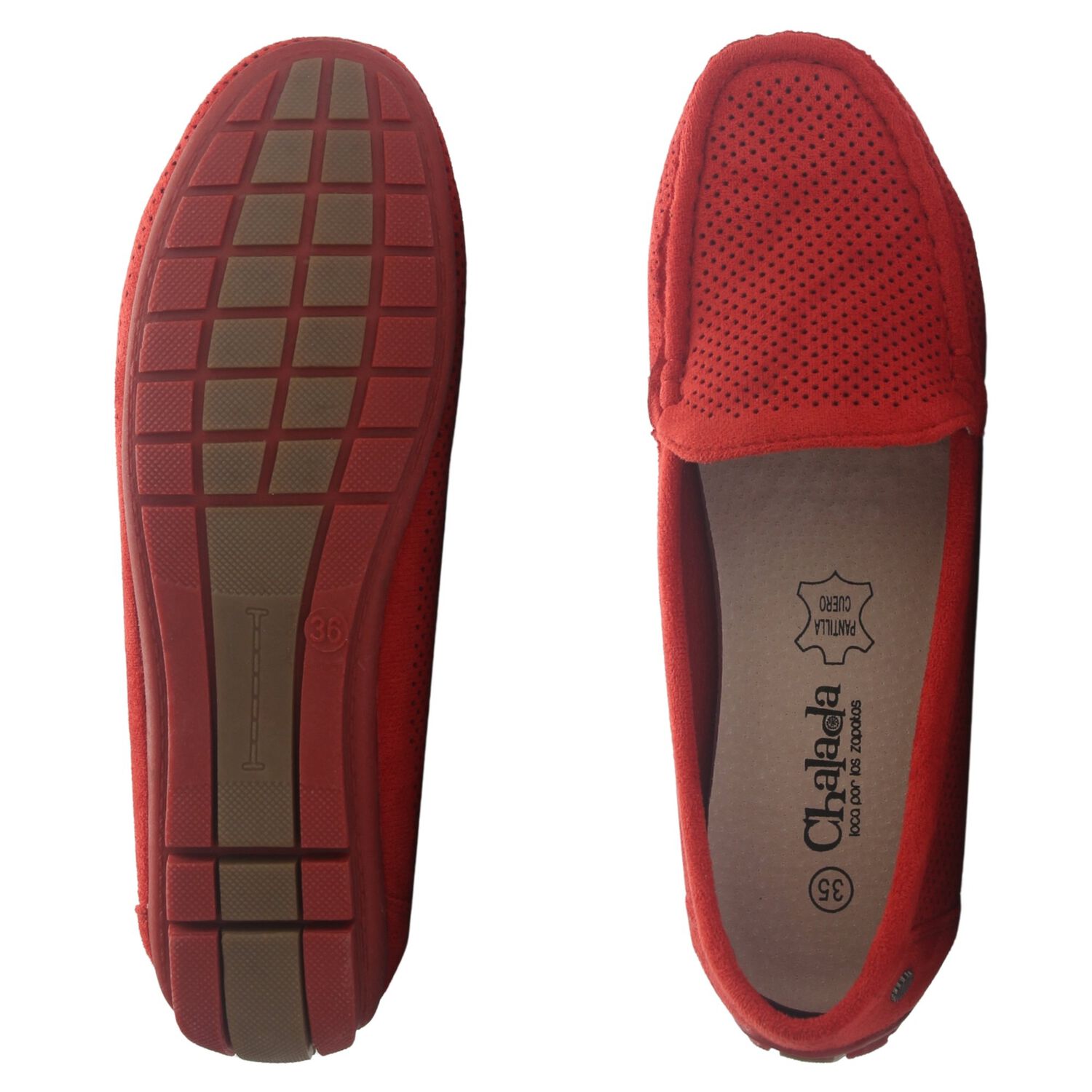 Mocasin Mujer Casual Rojo Chalada Nautico-2 image number 4.0